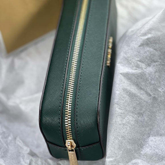 NWT MICHAEL KORS Medium Pencil Case Signature Leather Makeup Case - Picture 4 of 6